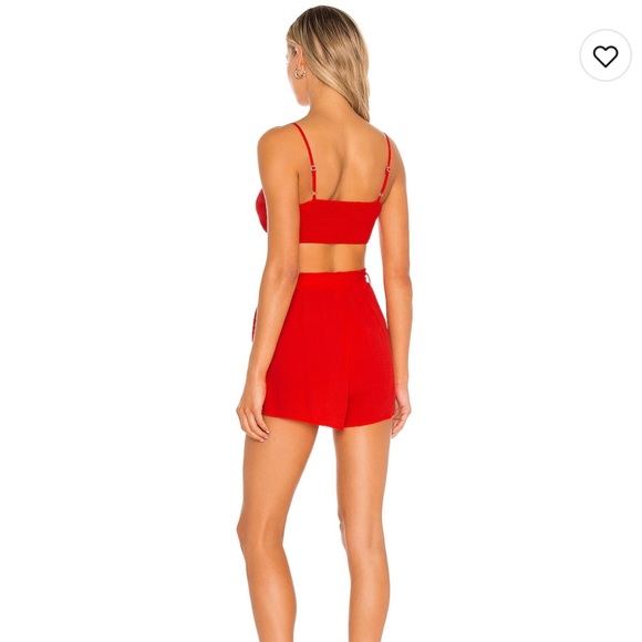 SOLD • Revolve Red Superdown Charlee Short Set - Picture 2 of 5